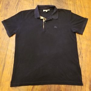 Burberry Black Placket Polo